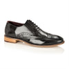 Gatsby Leather Brogue Black Polished, Shoes, London Brogues - London Brogues