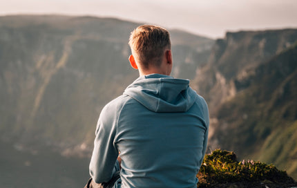 Man viewing landscape