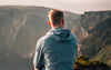 Man viewing landscape