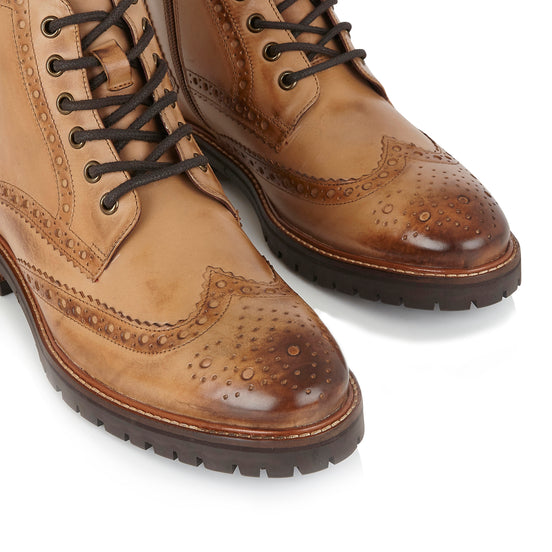 Billy Boot Tan - London Brogues