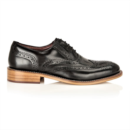 Gatsby Junior Brogues Black, Shoes, London Brogues  - London Brogues