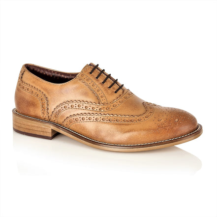 Gatsby Junior Brogues Tan, Shoes, London Brogues  - London Brogues
