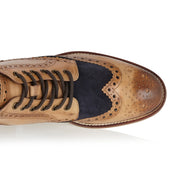 Gatsby Boot Tan / Navy - London Brogues