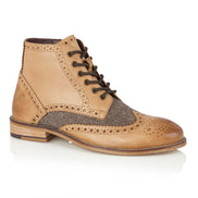 Gatsby Boot Tan / Tweed - London Brogues