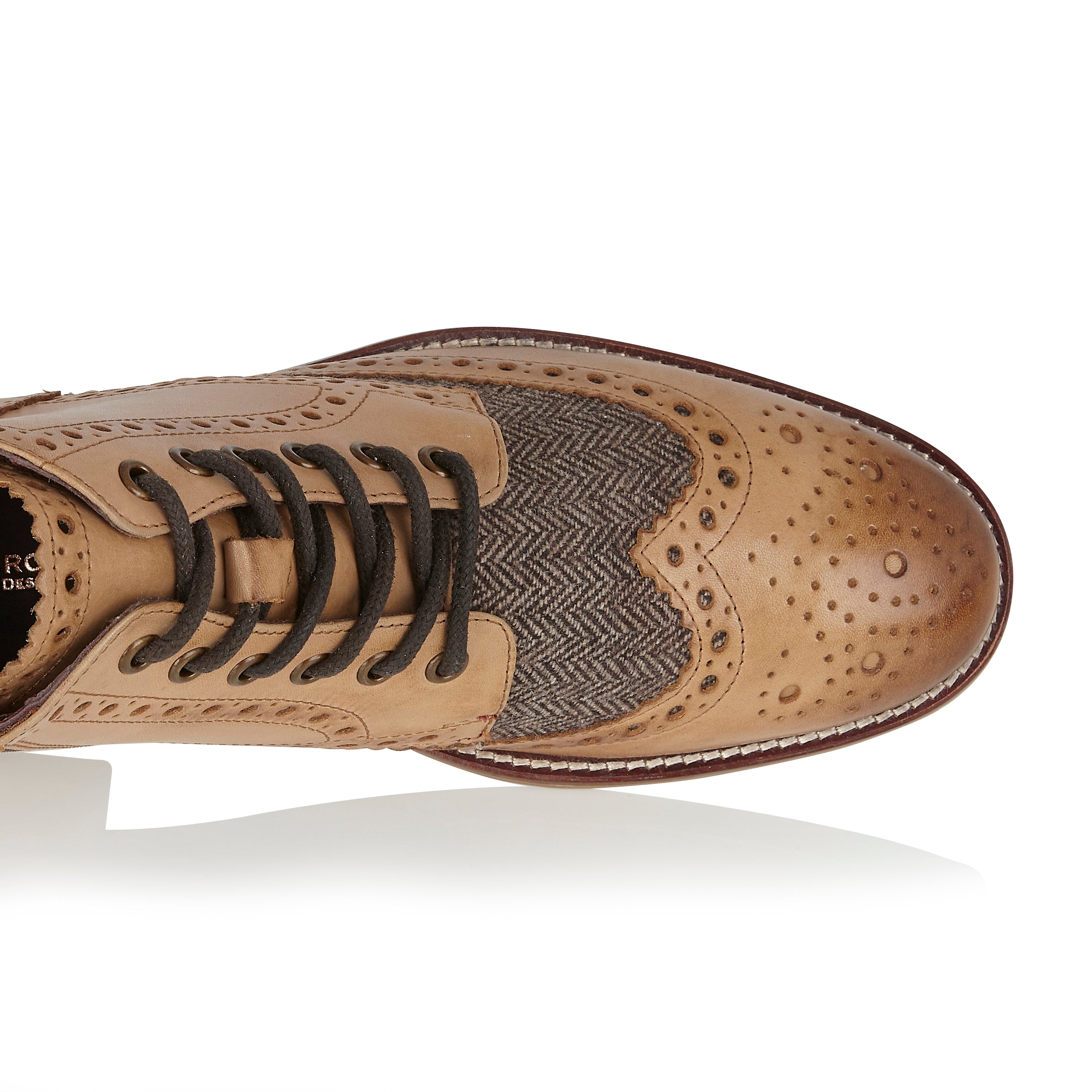 Gatsby Boot Tan / Tweed - London Brogues