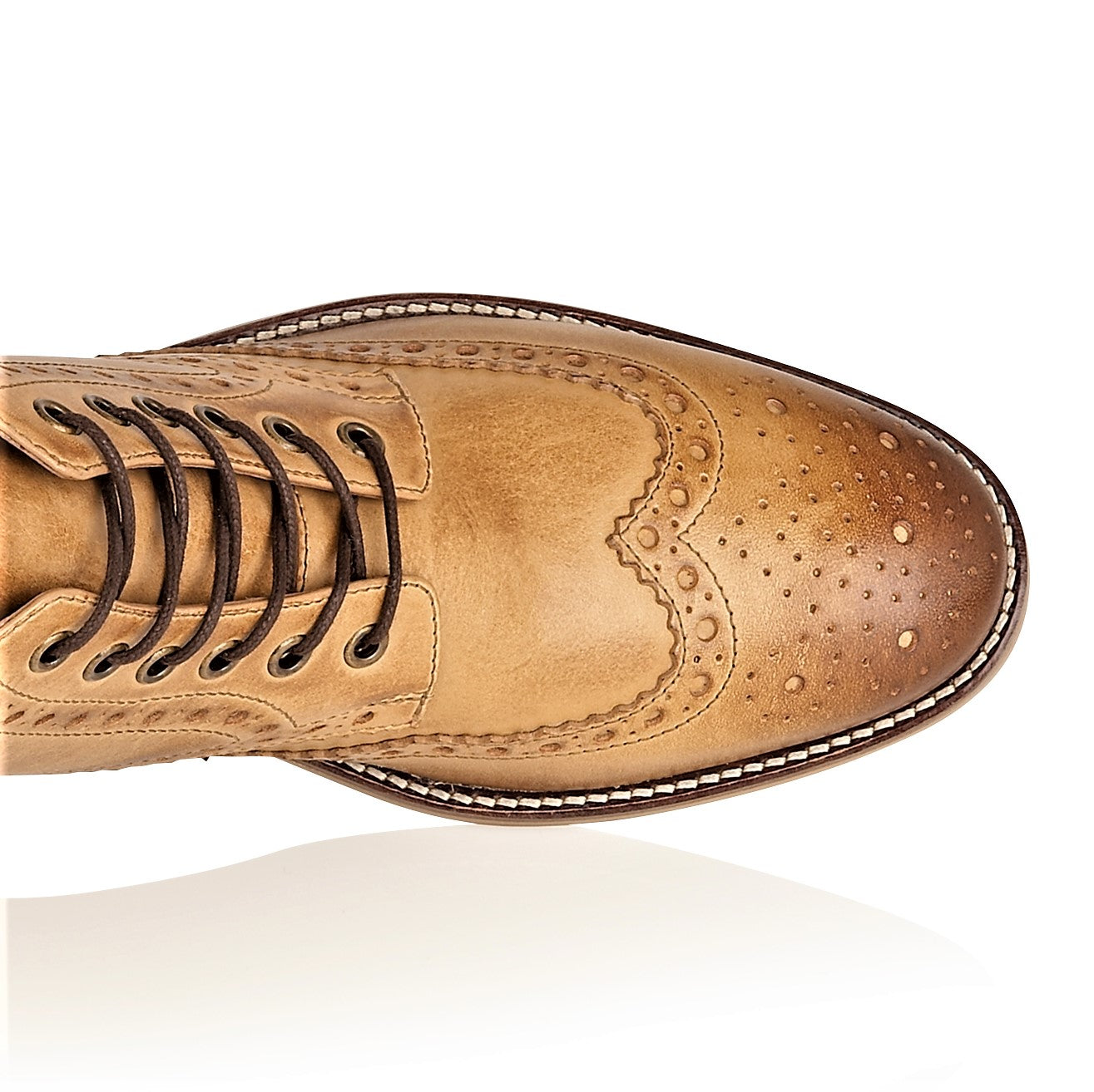 Gatsby Hi Boot Leather Tan, Boots, London Brogues  - London Brogues