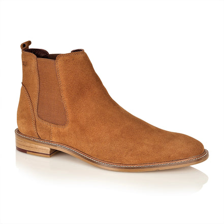 Hamilton Suede Chelsea Boot Tan, Boots, London Brogues  - London Brogues