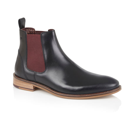 Hamilton Chelsea Boot Leather Black, Boots, London Brogues  - London Brogues