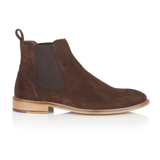 Hamilton Suede Chelsea Boot Brown - London Brogues