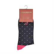 Spot Socks Navy, Socks, London Brogues  - London Brogues