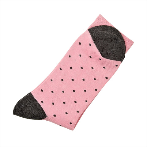 Spot Socks Pink, Socks, London Brogues  - London Brogues