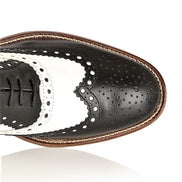 Gatsby Leather Brogue Black/White, Shoes, London Brogues  - London Brogues