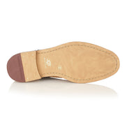 Gatsby Leather Brogue Tan/Navy-Wide Fit, Shoes, London Brogues  - London Brogues