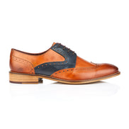Tommy Derby Tan / Navy - London Brogues
