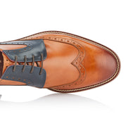 Tommy Derby Tan / Navy - London Brogues